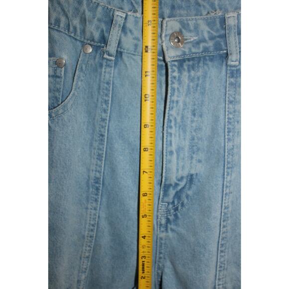 Free People Ragged Denim Cargo Jeans Size 32 straight leg jeans - Picture 3 of 8